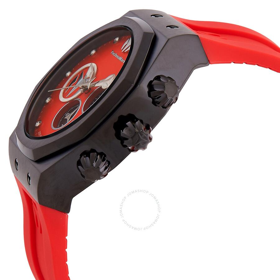 TechnoMarine Reef Sun Chronograph Quartz Red Dial Men's Watch TM-523003