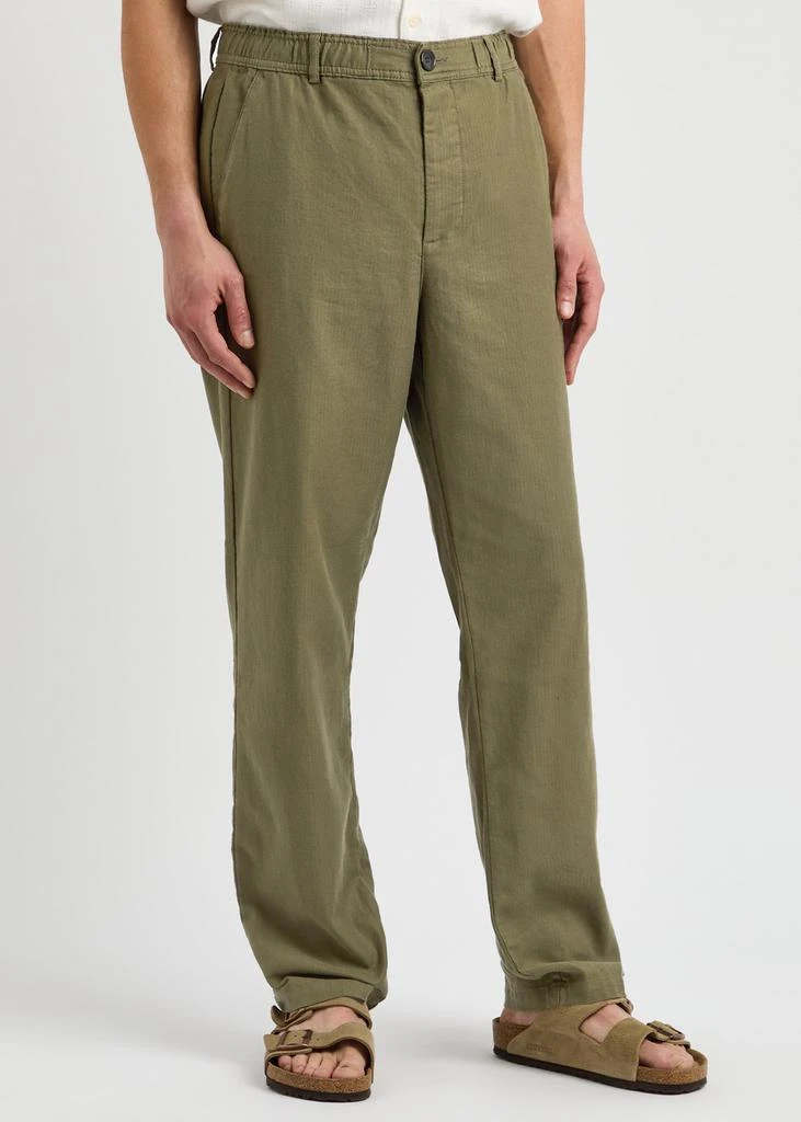 Oliver Spencer Straight-leg linen-blend trousers 2