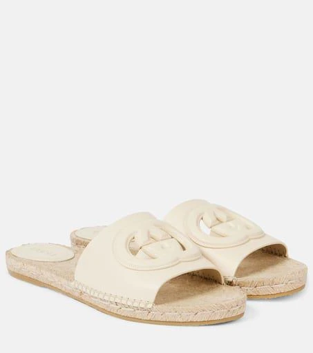 Gucci Gucci Cut leather espadrilles slides 1