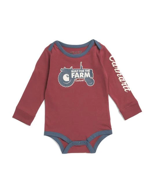 Carhartt Infant Boys Long Sleeve Tractor Bodysuit