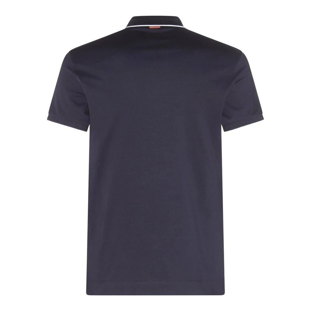 Zegna Zegna Logo Embroidered Short-Sleeved Polo Shirt 2