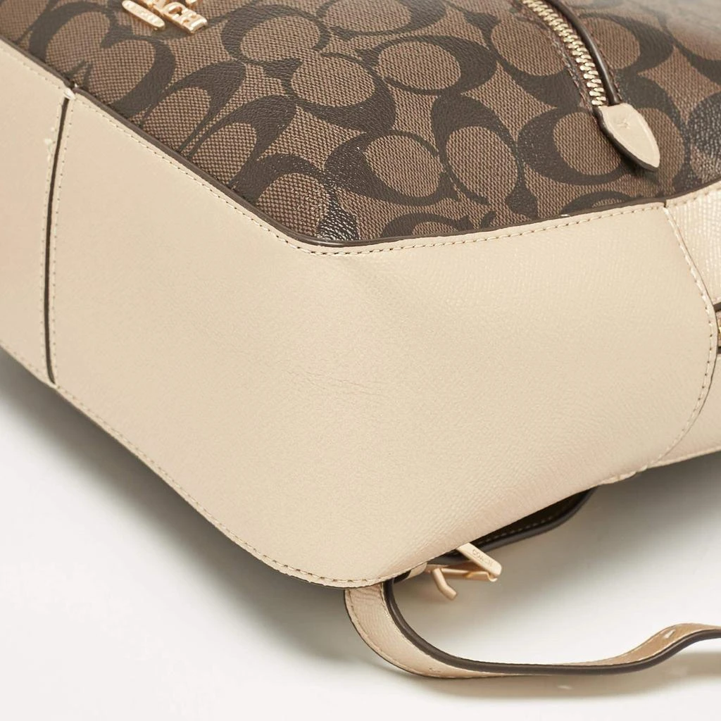 Coach Coach Gold/Brown Signature Coated Canvas and Leather Jordyn Backpack 11