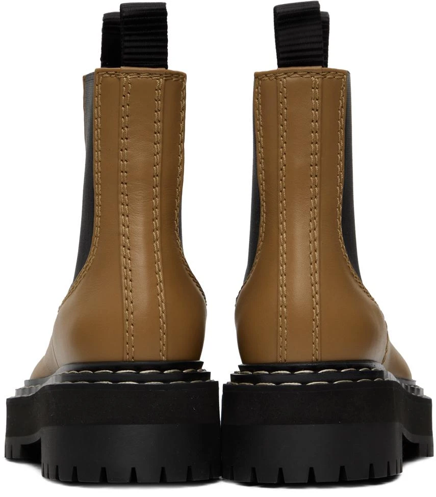 Proenza Schouler Tan Platform Chelsea Boots 2