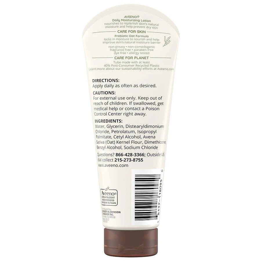 Aveeno Daily Moisturizing Lotion with Oat for Dry Skin, Travel Size 4