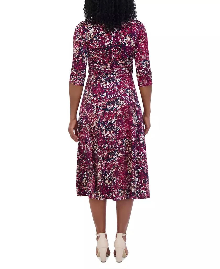 Jessica Howard Petite Printed Keyhole Midi Dress 2