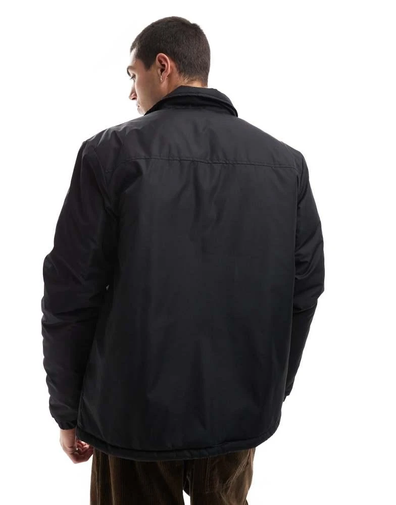 Brave Soul Brave Soul padded jacket with popper studs in black 4