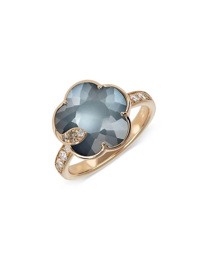 Pasquale Bruni Petit Joli Lunaire 18K Rose Gold Lunar Garden Gem Ring with Diamonds, 0.22 tcw 1