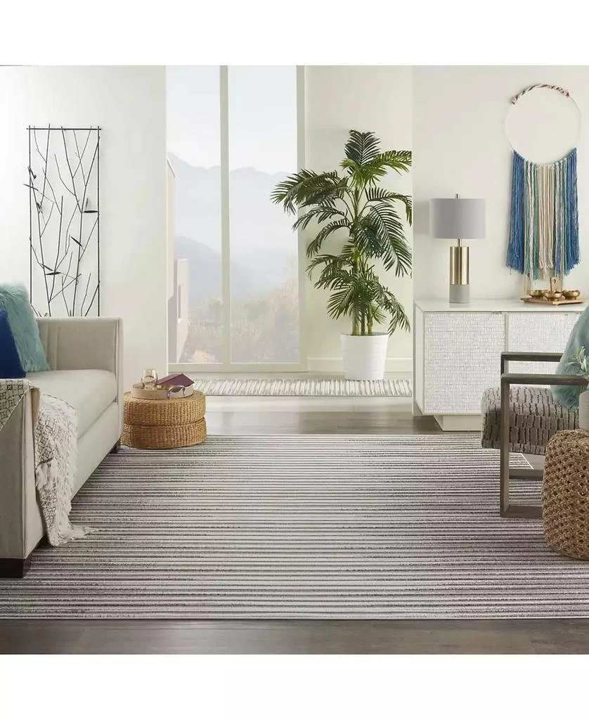 Nourison Key Largo KLG01 Silver 2
2" x 7
6" Runner Rug 2