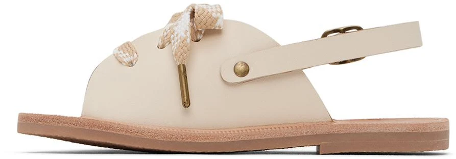 Misha & Puff Kids Black & White Lace-Up Sandals 3