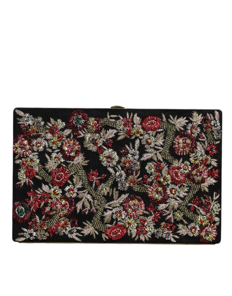 Dolce 
Gabbana Floral gold Frame Clutch Evening Purse Women
s Bag 3
