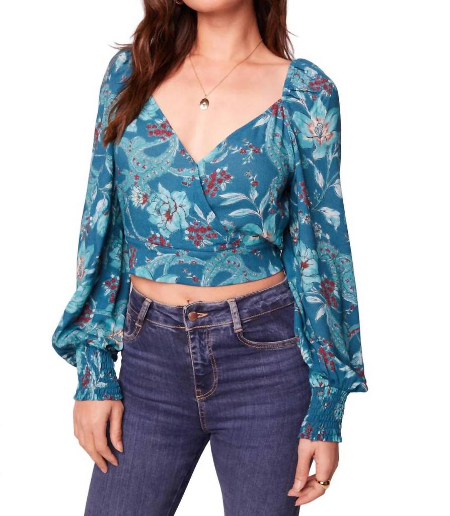 Band of Gypsies Sybille Top In Blue