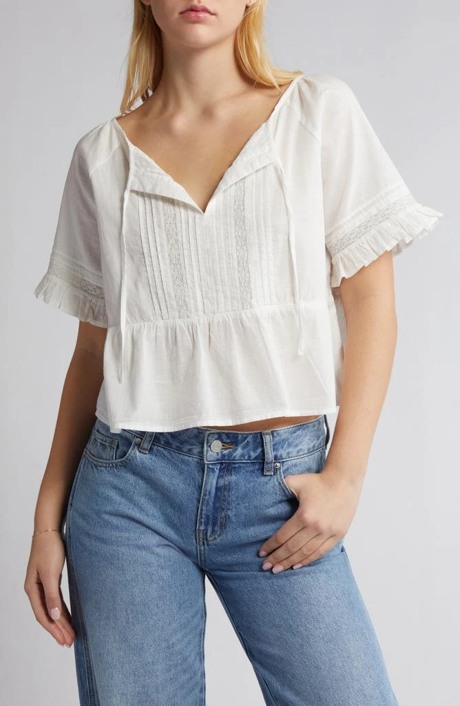 BP. Lace Trim Cotton Top 1