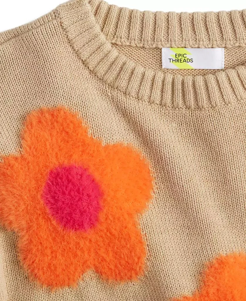 Epic Threads Girls Groovy Floral Pullover Sweater, Created for Macy's 7