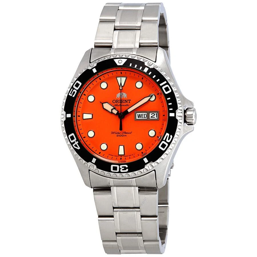 Orient Star Ray Raven II Automatic Orange Dial Men's Watch FAA02006M9 1