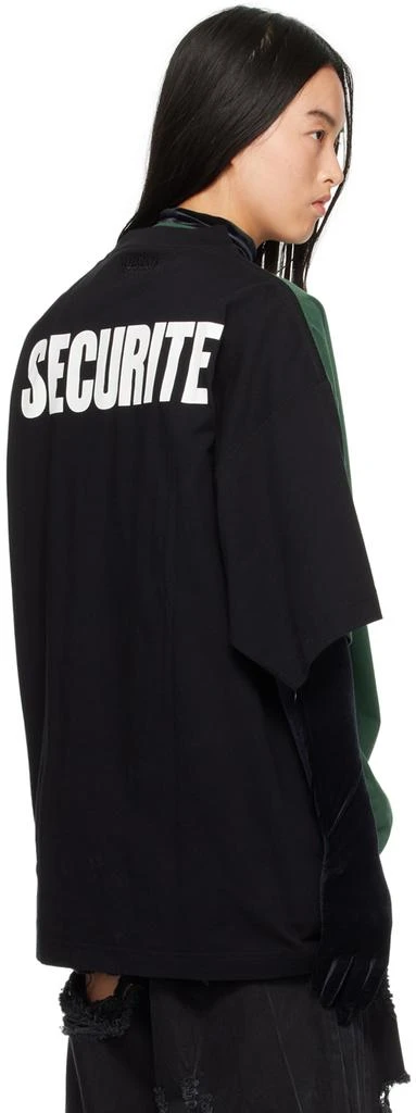 Vetements Green 'Polizei' & 'Securite' Double T-Shirt 3