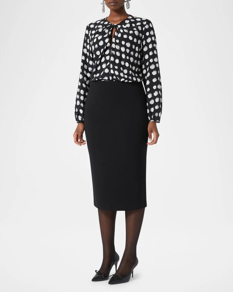 Marina Rinaldi Plus Size Osaka Cady Midi Pencil Skirt 4