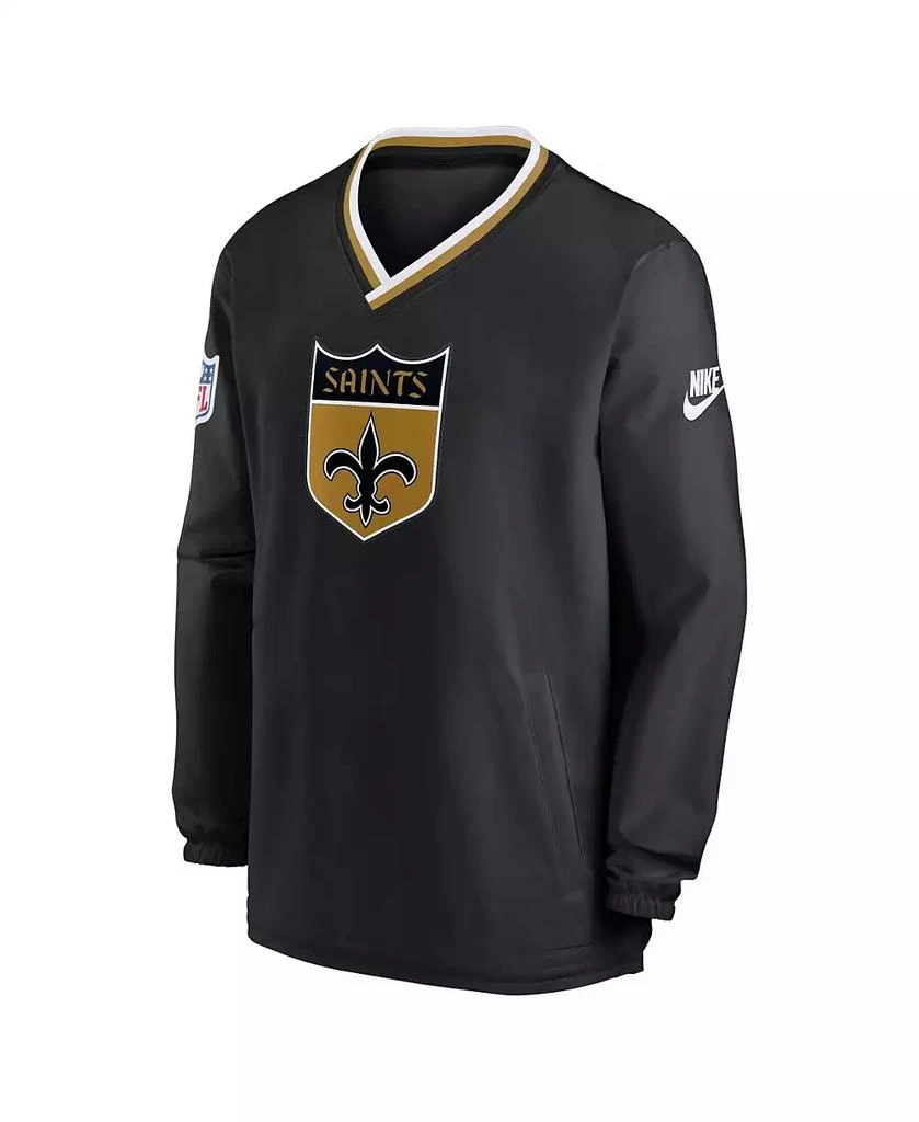 NIKE Men's Black New Orleans Saints 2023 Sideline V-Neck Pullover Windshirt 3