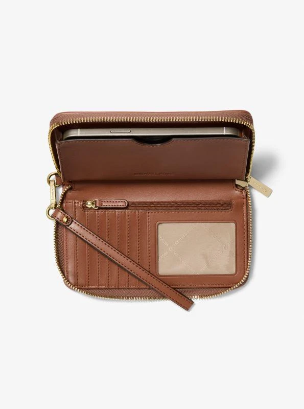 Michael Kors Jet Set Travel Large Striped Logo Jacquard Smartphone Wristlet 2