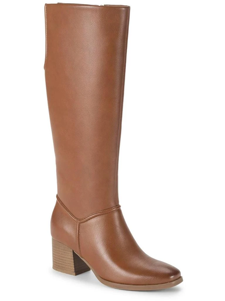 Baretraps Thalia Womens Faux Leather Almond Toe Knee-High Boots 1