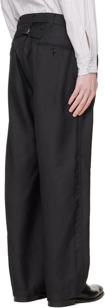 Nanamica Black Polyester Twill Club Trousers 3