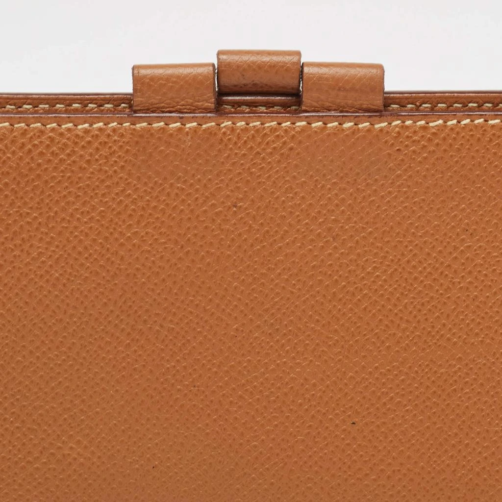 Hermes Hermes Gold Courchevel Leather Globe-Trotter Mini Agenda Cover 5