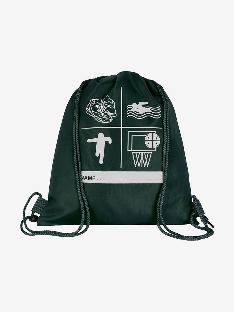 Zeco Schoolwear Zeco Kids School Premium Printed PE Bag in Green (40cm) 3