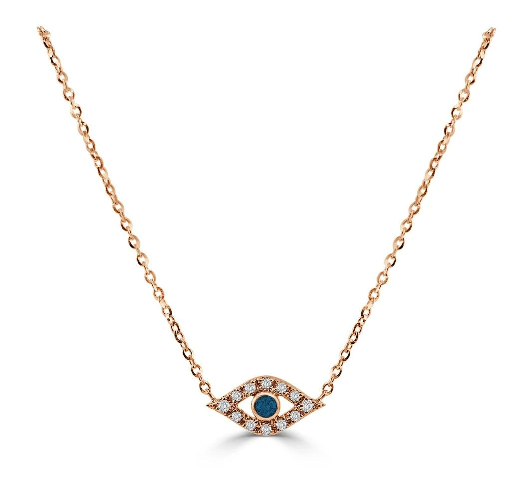 Sabrina Designs 14k Gold & Diamond Evil Eye Necklace 3