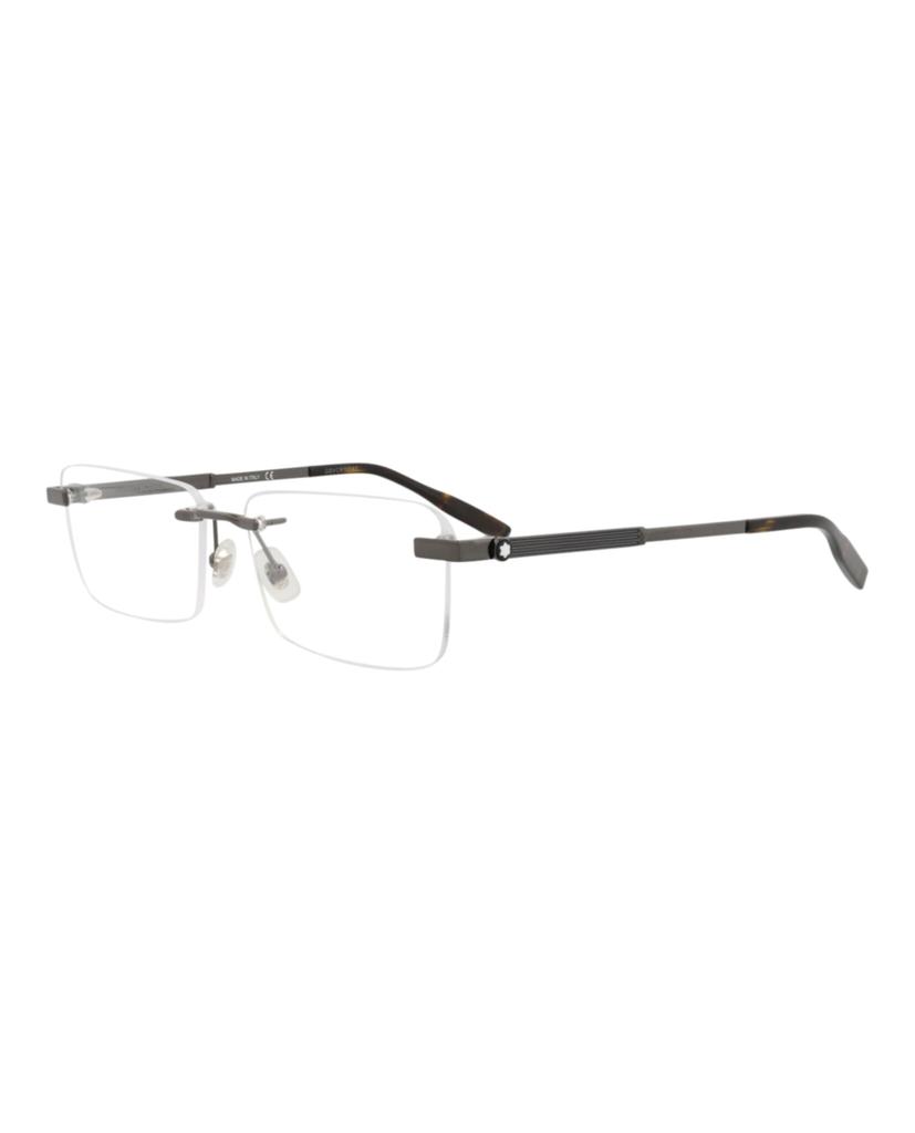 MontBlanc Square-Frame Metal Optical Frames