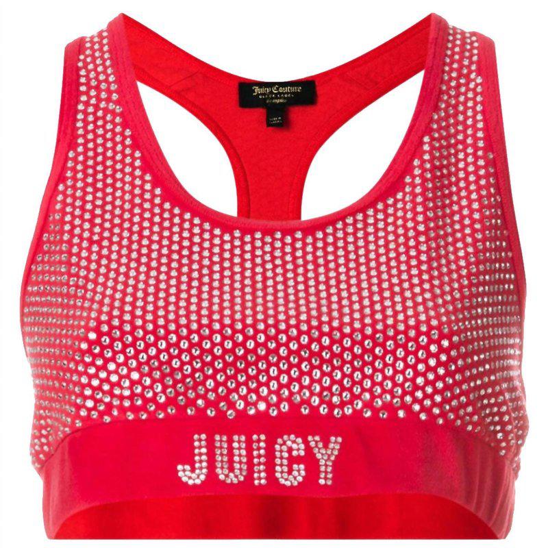 Juicy Couture Women'S Velour Sports Bra