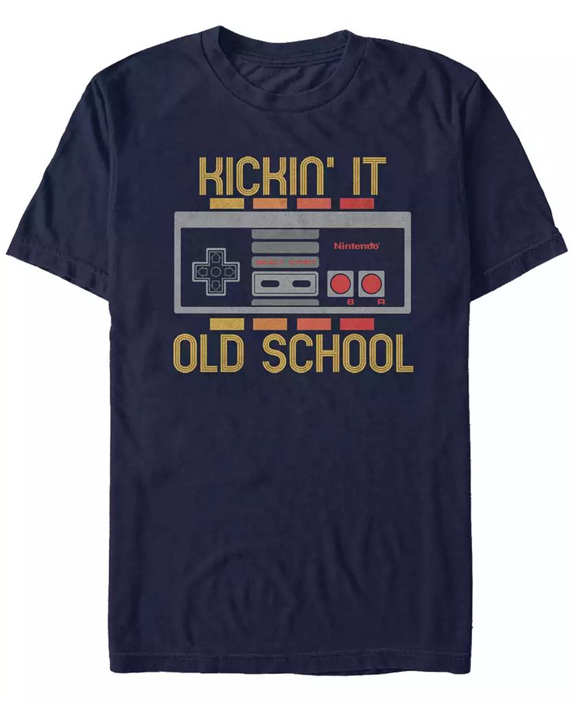 Nintendo Nintendo Men's Classic NES Kickin It Old School Controller T-Shirt