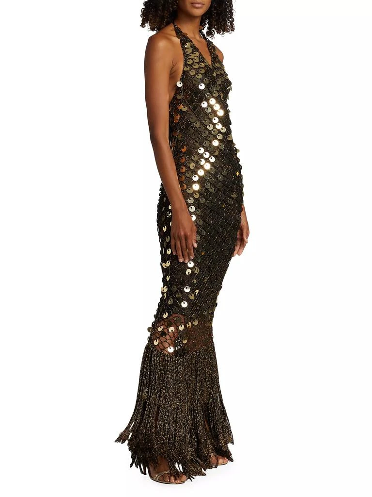 Alejandra Alonso Rojas Crocheted Paillettes Gown 4
