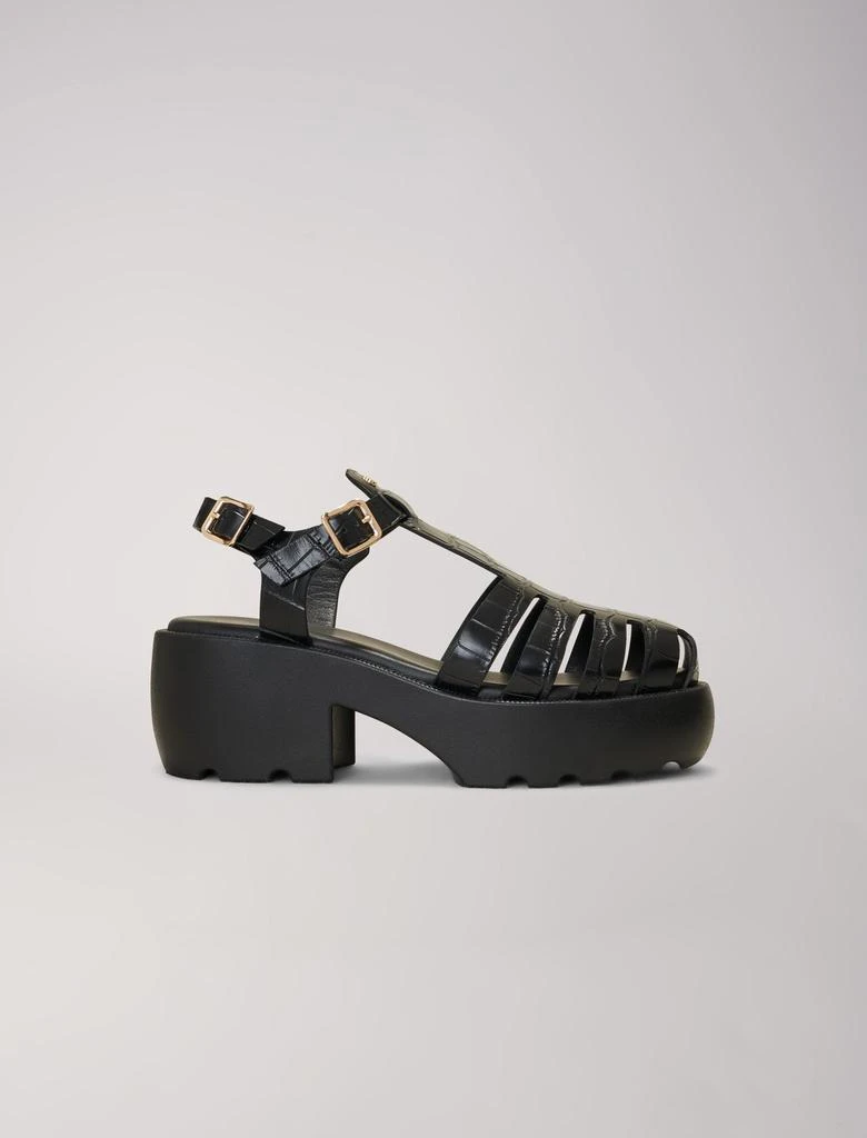 Maje Maje Woman's leather Leather sandals with tread for Spring/Summer 1