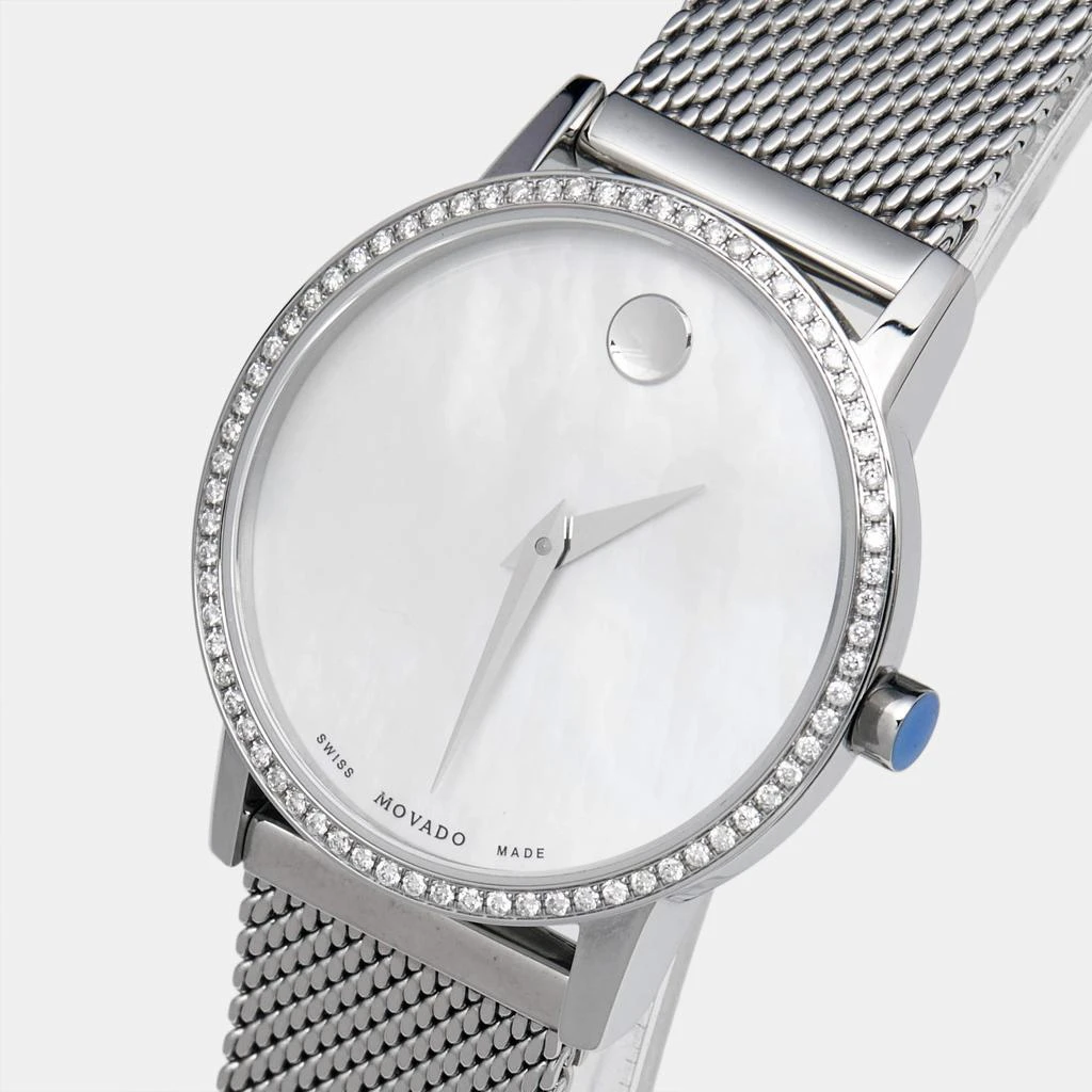 Movado Movado Mother of Pearl Diamond Stainless Steel Museum 07.3.14.1463.S Women's Wristwatch 28 mm 2