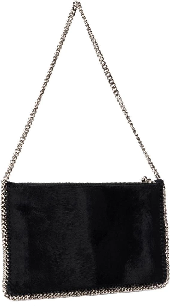 Stella McCartney Black Falabella Pochette Brushed Velvet Bag 3