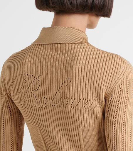 Balmain Ribbed-knit cardigan 6