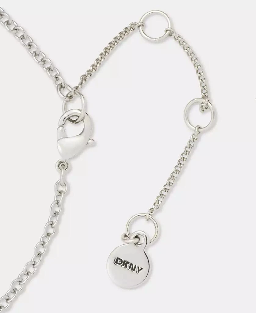 DKNY Two-Tone Puff Heart Pendant Necklace, 16" + 3" extender 3