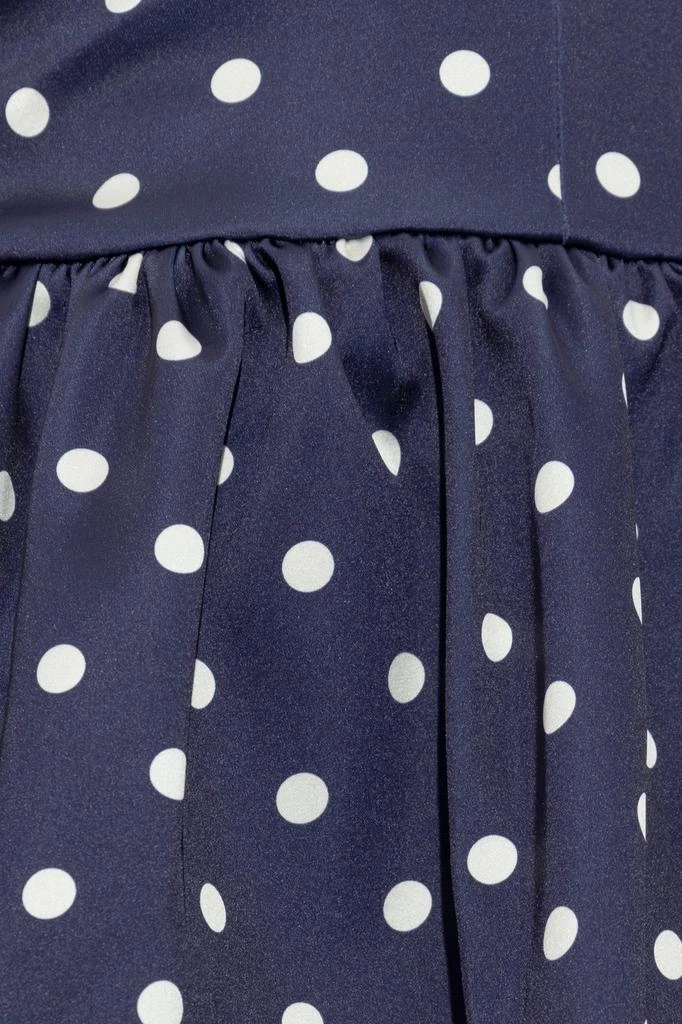 Self Portrait Self-Portrait Polka Dot Satin Midi Dress 2