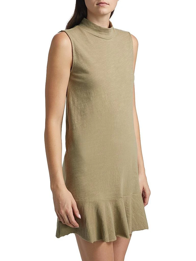 ATM Anthony Thomas Melillo Cotton Jersey Mock Turtleneck Minidress 4
