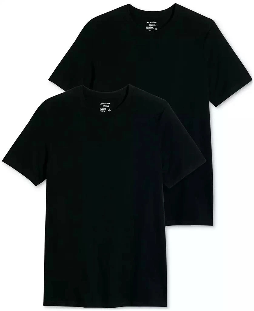 Jockey Men's Big and Tall Classic Crew Neck Undershirts, Pack of 2 4