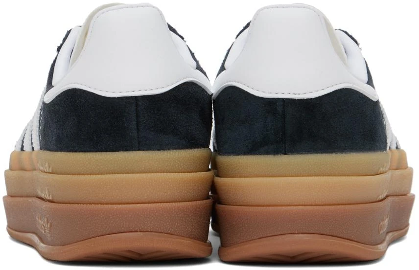 Adidas Black & White Gazelle Bold Sneakers 2