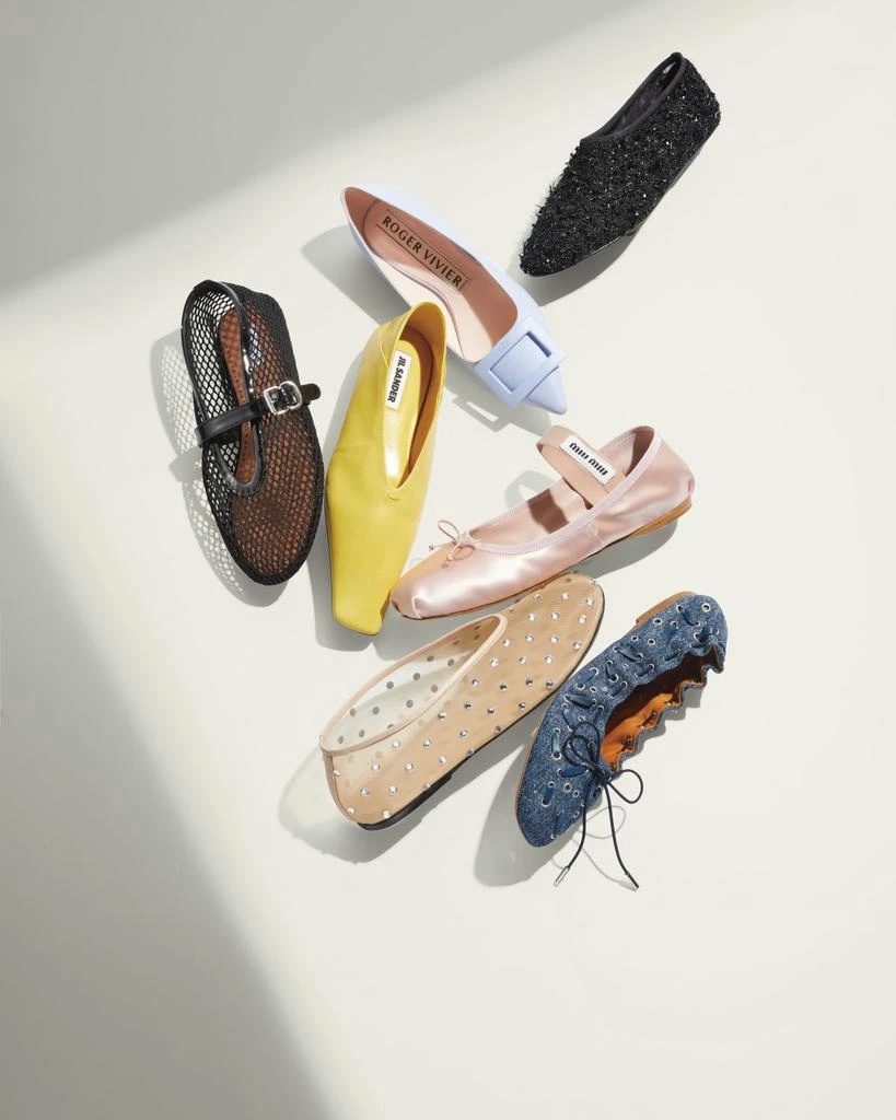 Alaïa Mesh Mary Jane Ballerina Flats 2