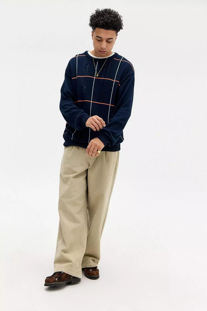 BDG BDG Navy Check Cable Knit Sweater 2