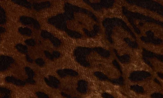 Sofia Cashmere Leopard Print Faux Wrap Wool Cashmere Blend Sweater 4