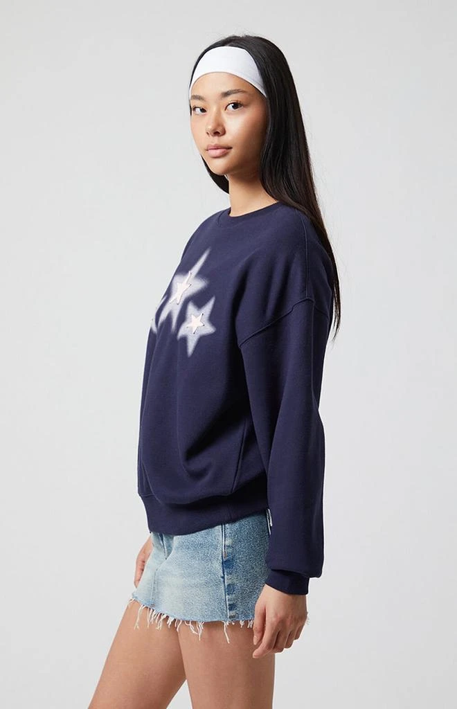 PacSun Triple Star Crew Neck Sweatshirt 3