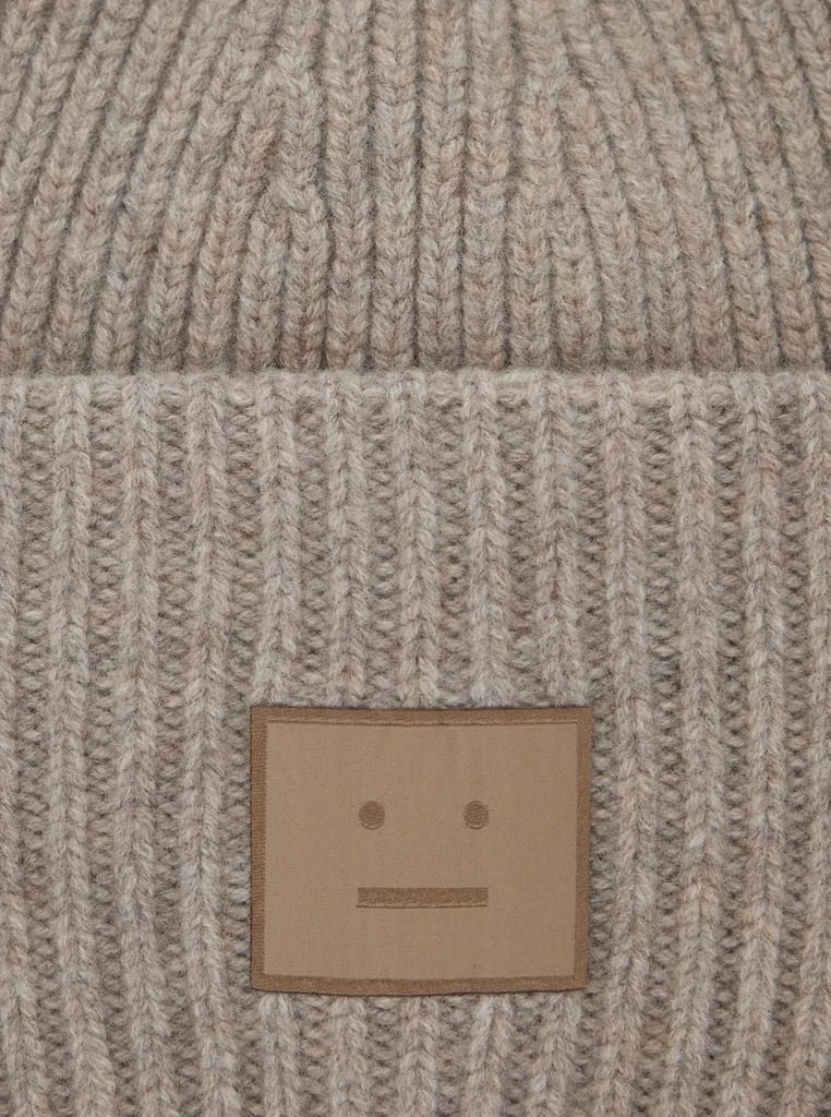 Acne Studios Acne Studios Face Patch Ribbed Beanie 3