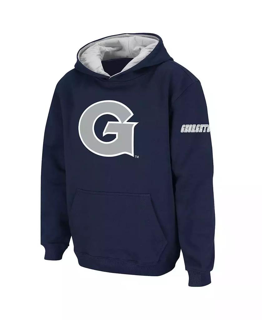 Stadium Athletic Big Boys Navy Georgetown Hoyas Big Logo Pullover Hoodie