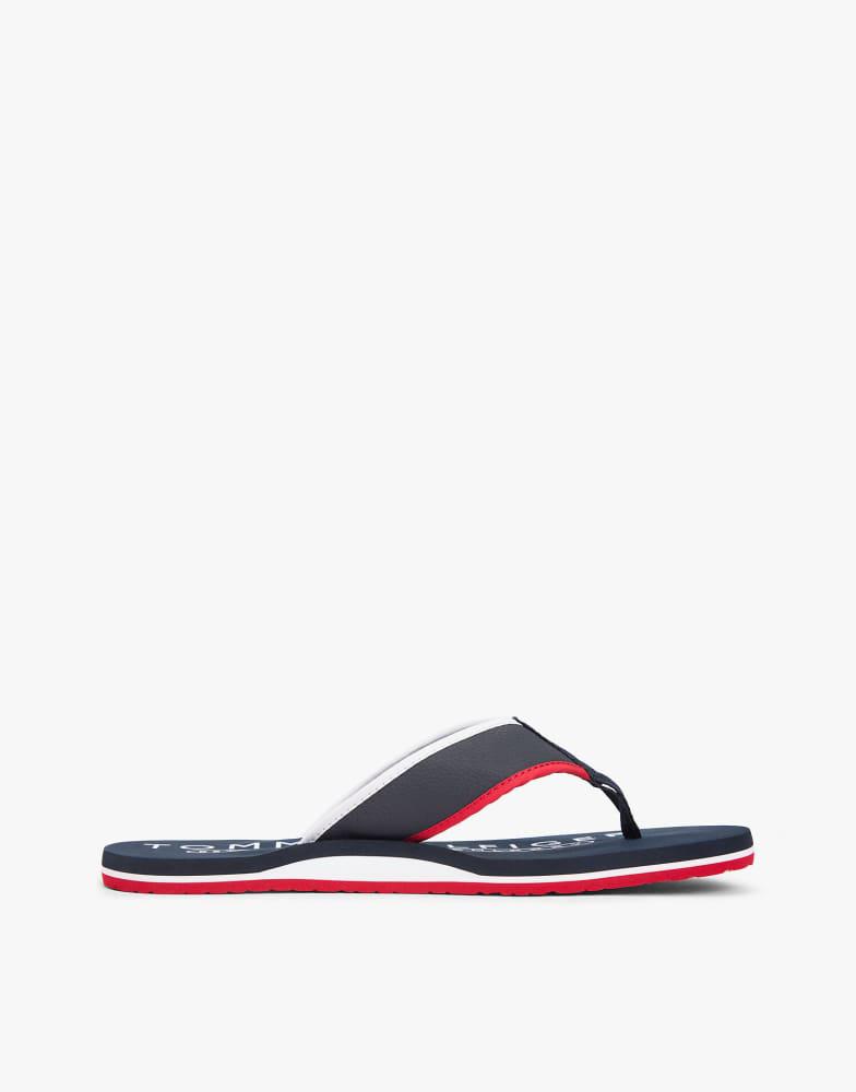 Tommy Hilfiger Tommy Hilfiger Flag embroidery flip-flops in dark blue