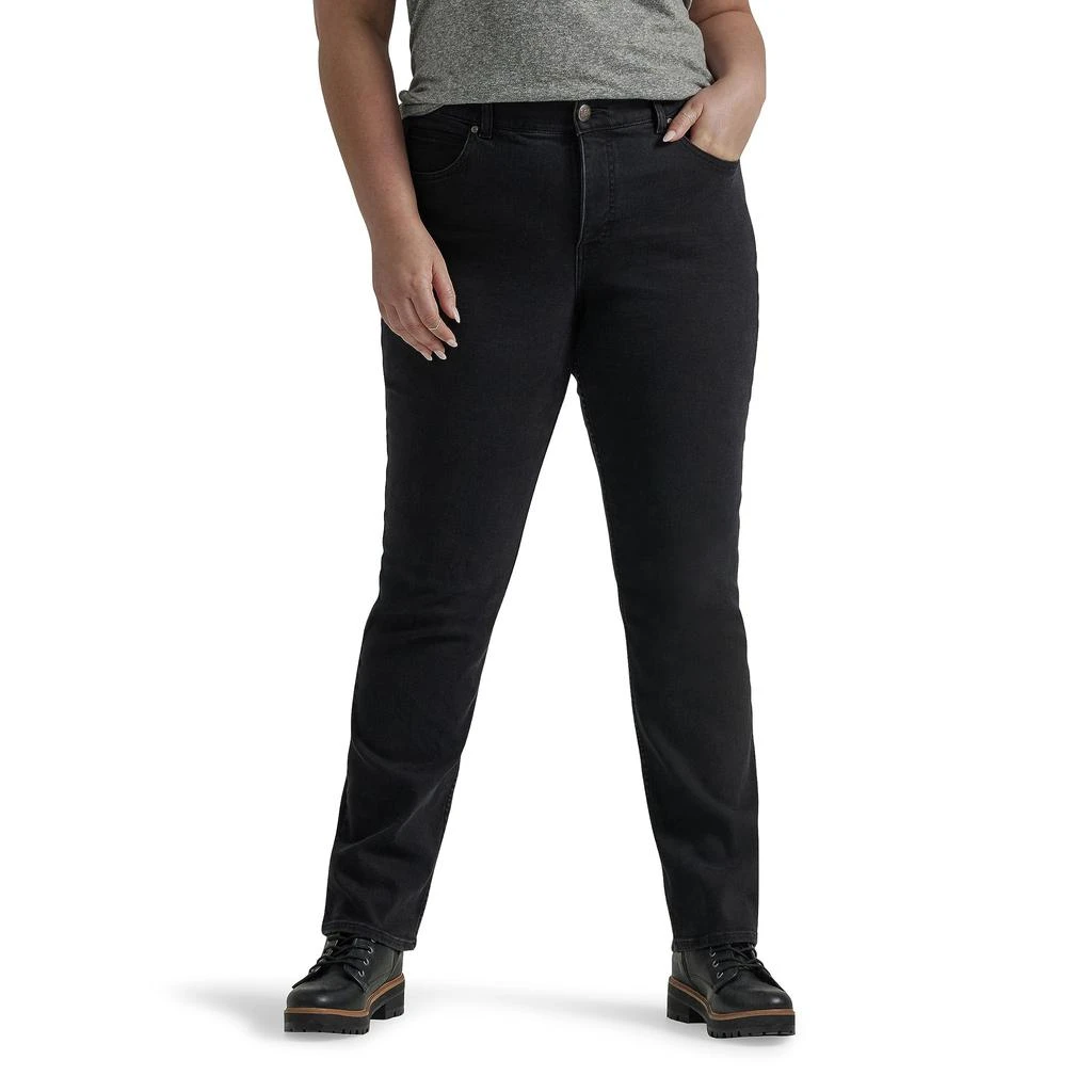 LEE Plus Size Flex Motion Straight Jeans 1