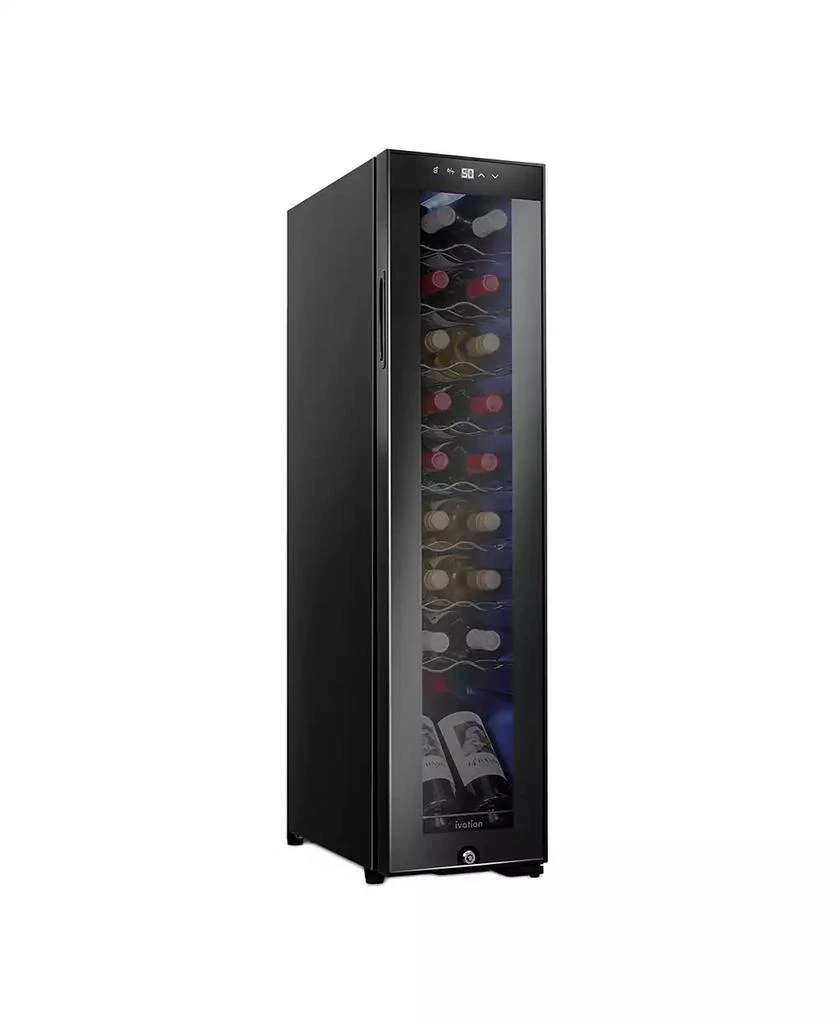 Ivation Freestanding Wine Refrigerator, 18 Bottle Wine Cooler