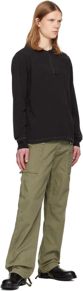 RRL Green Herringbone Field Cargo Pants 4